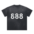 Hand-Frayed Sunfade Paint Splatter T-Shirt