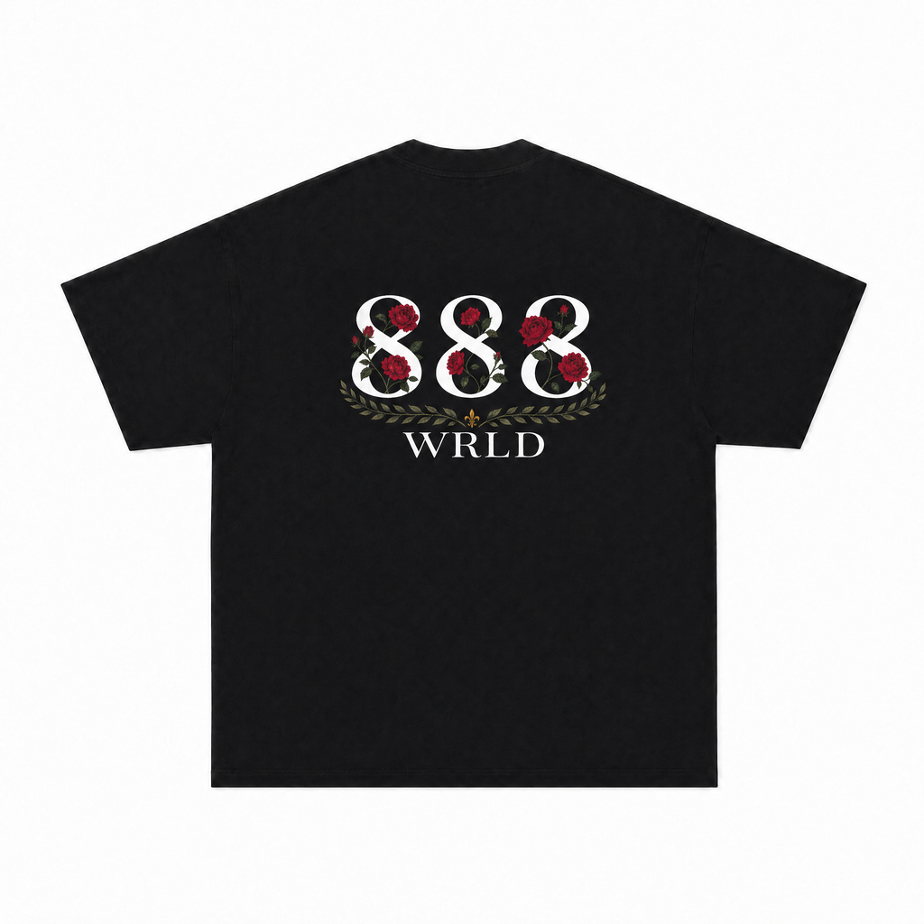888 Rose Black Tee Rebirth 001 Edition