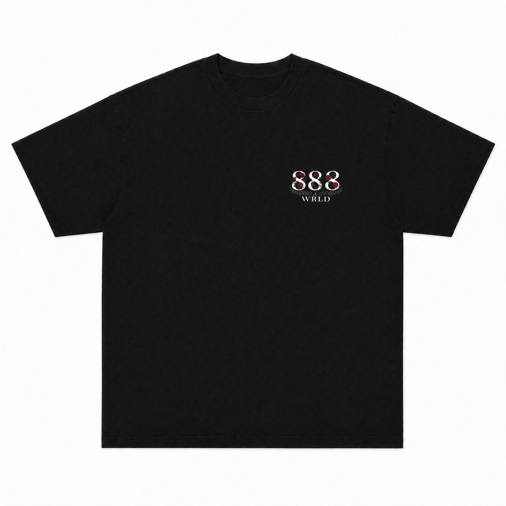 888 Rose Black Tee Rebirth 001 Edition