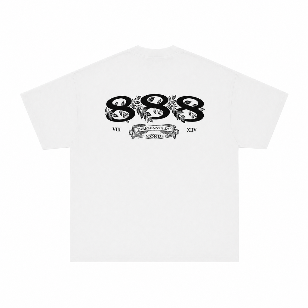 888 Royal White Tee Rebirth 001 Edition