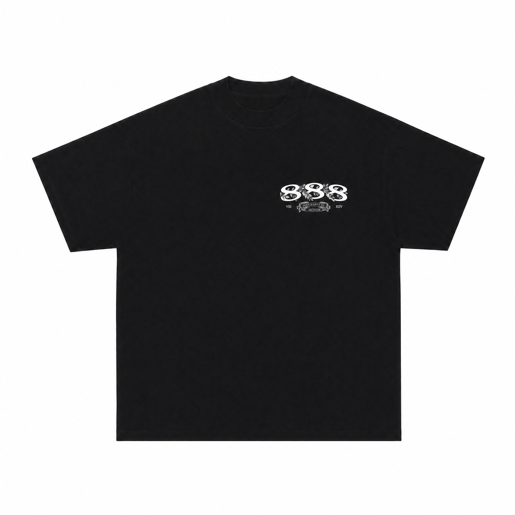 888 Royal Black Tee Rebirth 001 Edition