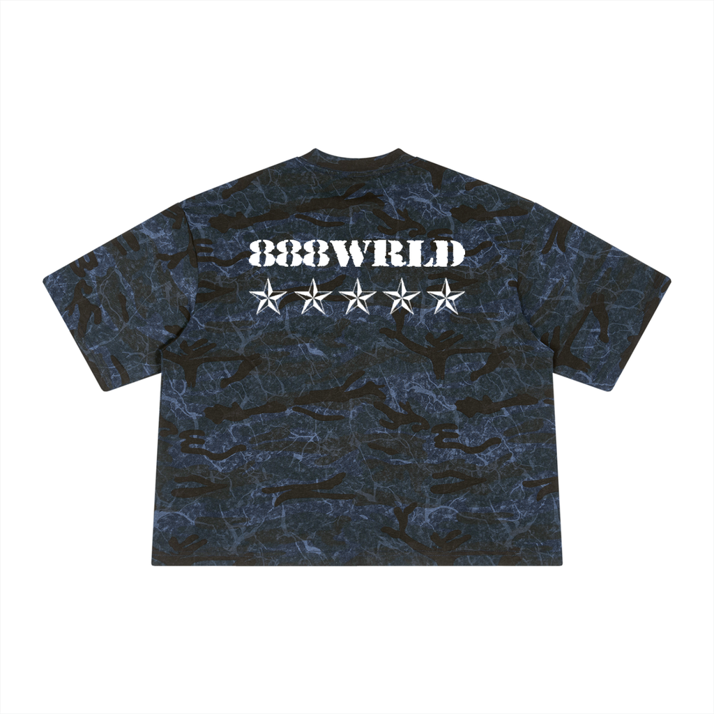 Boxy Camo Print T-Shirt