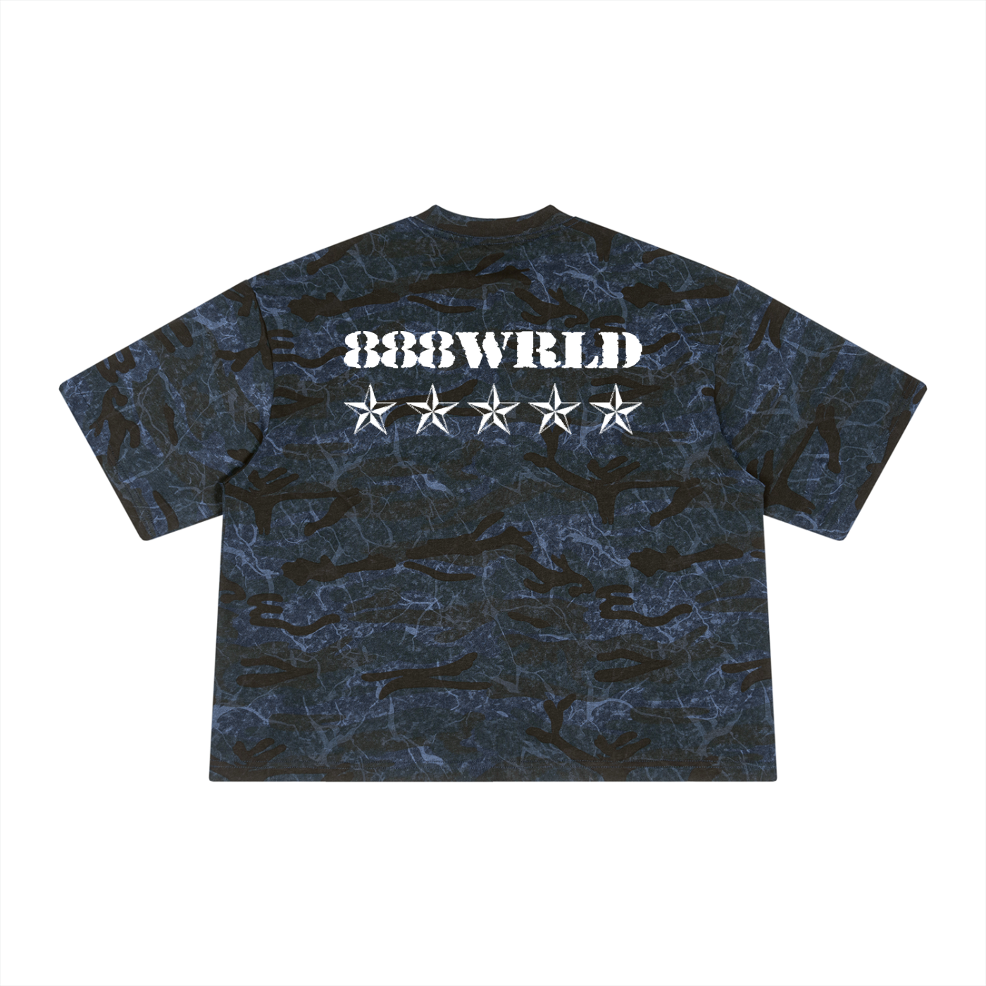 Boxy Camo Print T-Shirt